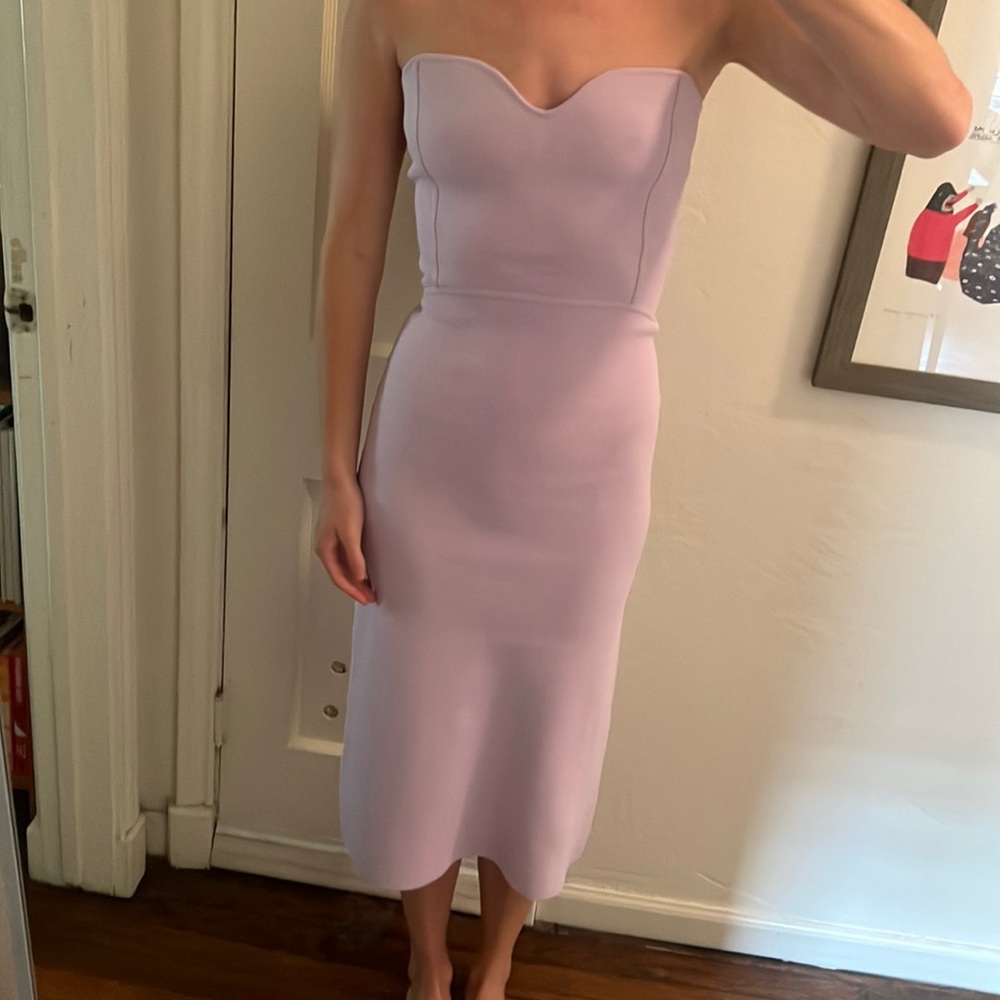 Purple ZARA midi dress